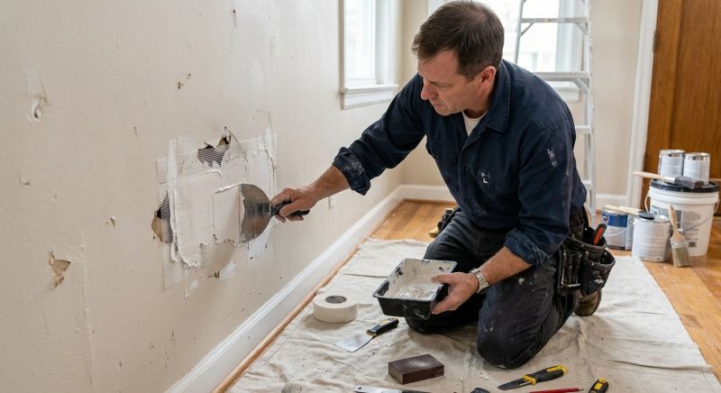 Bedroom Wall Repair in Conroe, TX