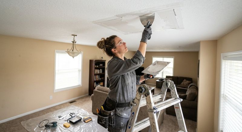 Ceiling Drywall Repair in Kansas City, KS
