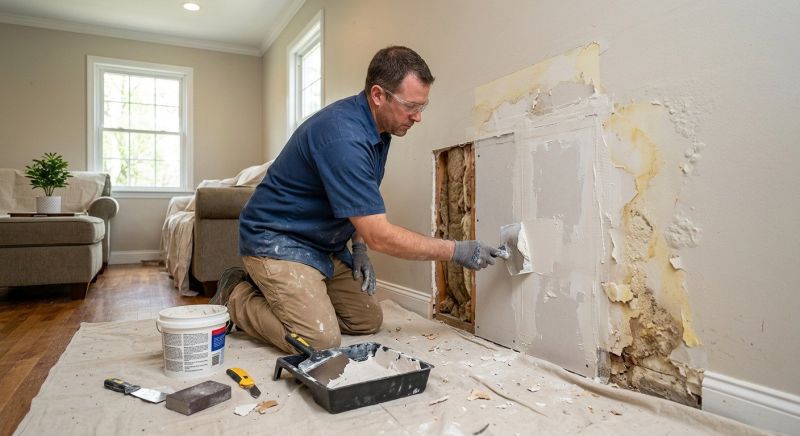 Garage Drywall Repair in Kansas City, KS