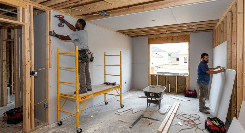 Garage Wallboard Installation in Conroe, TX